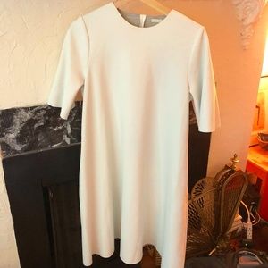 Oak + Fort White Midi Oversize Dress